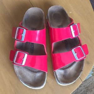 Red Patent Birkenstock’s